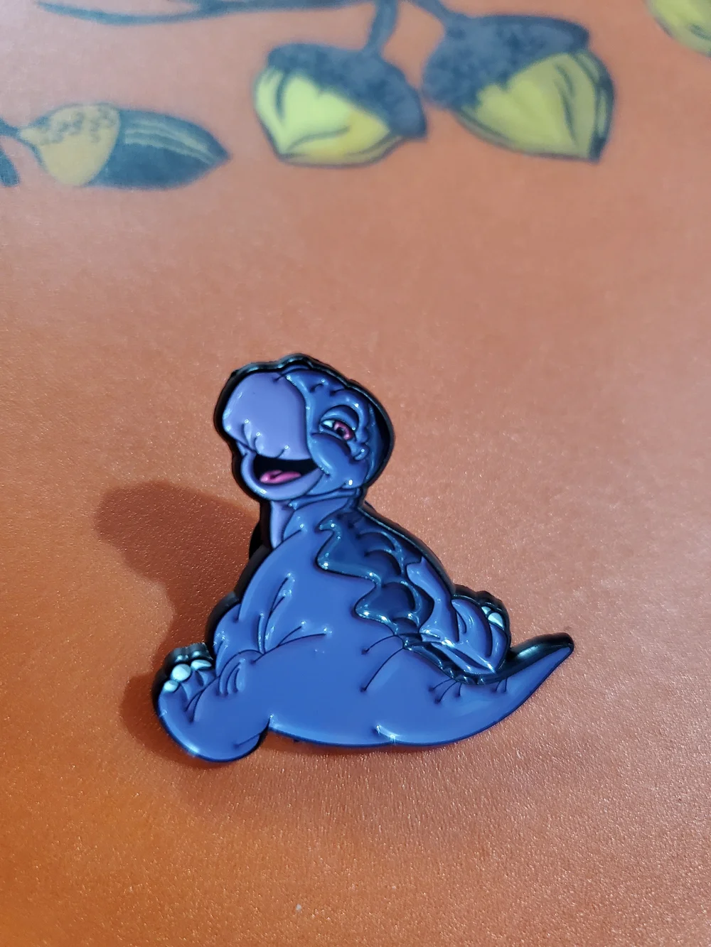 Purple Dinosaur Enamel Pin . Land Before Time